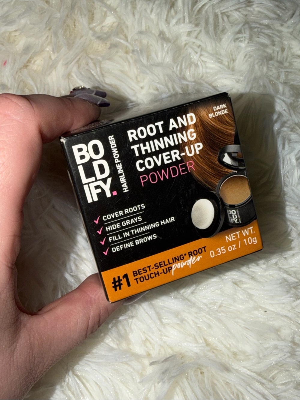 NWB Boldify Root & Thinning Touch Up Powder Dark Blonde